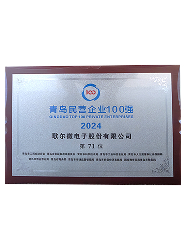 2024年 青島民營企業100強